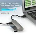 thumbnail image 2 of High-speed Transmission USB C Hub 6 Port USB 3.1 Gen 2 Data Hub Aluminum USB Docking Station Splitter USB Hub Extensions, 2 of 8