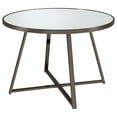 thumbnail image 4 of Jillian Round 45-inch Mirror Top Dining Table Black Nickel, 4 of 5