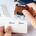 thumbnail image 6 of ARLUCKAT Personalized Custom Signature Stamp Self Inking Brown Plastic Custom Your Name, 6 of 9