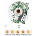thumbnail image 6 of 15 Inch Round Placemats Set of 4, Sage Green Black Women Non Slip Heat Insulation PP Table Mats, Spring Eucalyptus Leaves Washable Place Mats for Kitchen Dining Party Table Decor, 6 of 7