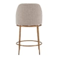 thumbnail image 4 of Nordhavn Swivel Counter Stool Beige and Gold, 4 of 7