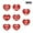 16PCS, variant on FAMTKT 8Pcs Valentine's Day Heart Shaped Ornaments Romantic Valentines Heart Hanging Ornaments Valentine's Day Love Decorative Pendants for Home Party Wedding Decor