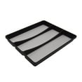 thumbnail image 1 of Mainstays Plastic Black 3 Compartment Non-Slip Drawer Utensil Gadget Tray, 12.72" x 16.14", Kitchen Organizer, 1 piece, 1 of 5