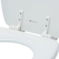 thumbnail image 3 of Glacier Bay Elongated White Molded Wood Toilet Seat, 3 of 10