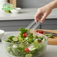 thumbnail image 6 of Disposable Clear Plastic Buffet Serving Tongs 7 inch, Serving Utensil Tongs, Appetizer Tongs, Heavy Duty Clear Kitchen Tongs, Small Ice Tongs, Catering, Appetizers, Desserts, Cakes, Salads (144), 6 of 8