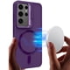 thumbnail image 5 of Luxury Liquid Silicone Lens Metal Stand For Magsafe Magnetic Phone Case For Samsung S24 Ultra S23 Plus Camera Holder Candy Cover, 5 of 5