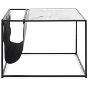 ClickDecor Wilson Magazine Storage End Table Marble Print