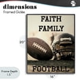 thumbnail image 4 of Stupell Industries Mid-Century Faith Family Football Black Framed Giclee Art, 16 x 20, by Jesse Keith, 4 of 8