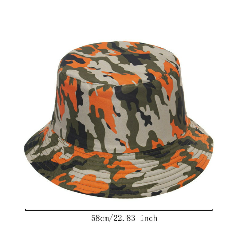 Frehsky Bucket Hat Sun Hats for Men Women Bucket Hat Upf 50+ Boonie Hat  Foldable Uv Protection Hiking Beach Fishing Summer Safari Visors Hats Orange  