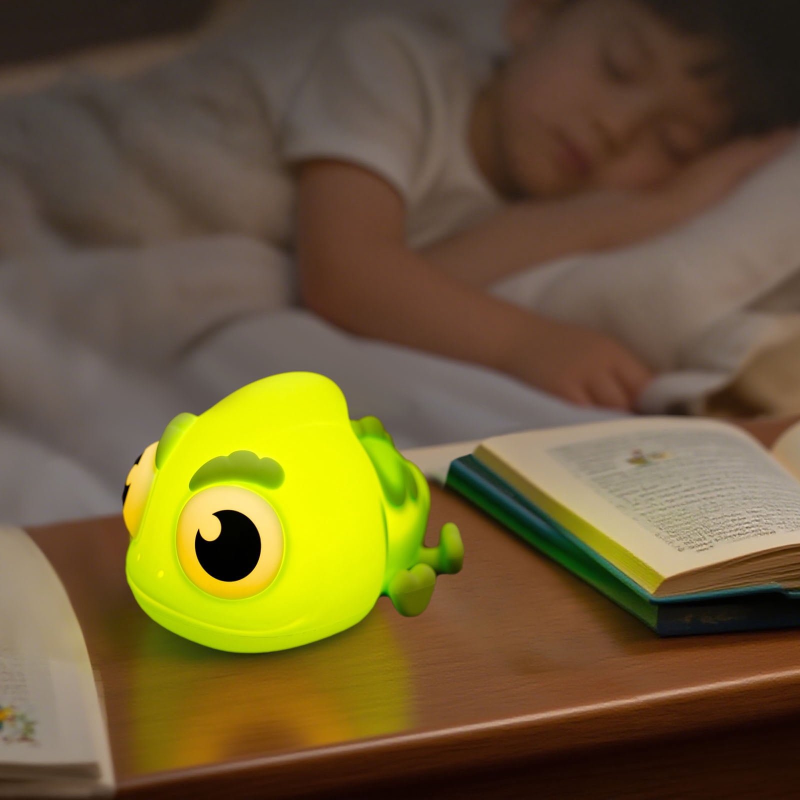 Junepar Cute Night Light Rechargeable - 3 levels Dimming Baby Nursery Lamp - Silicone Tap Lights