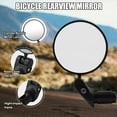 thumbnail image 2 of Bicycle Rearview Mirror, ABS 360° Rotational Adjustable Cycling Mirror for 16mm-22mm Handlebars, Wide Angle Mountain Bike & Road Bike Accessory, Black, 2 of 8