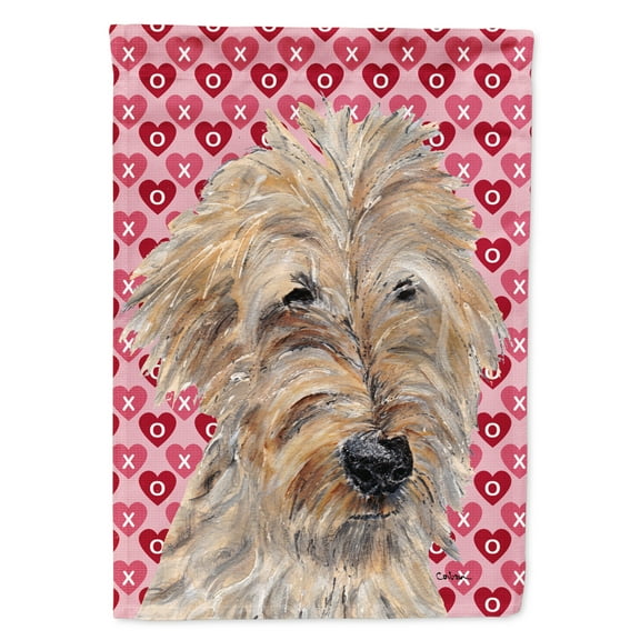 Goldendoodle Valentine's Love Garden Flag