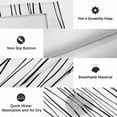 thumbnail image 6 of Black Outdoor Rug for Patio/Deck/Porch, Non-Slip Large Area Rug 5 x 7 Ft, Abstract Lines Gradient Minimalist Modern Texture Indoor Outdoor Rugs Washable Area Rugs, Camping Rug Carpet Runner, 6 of 8