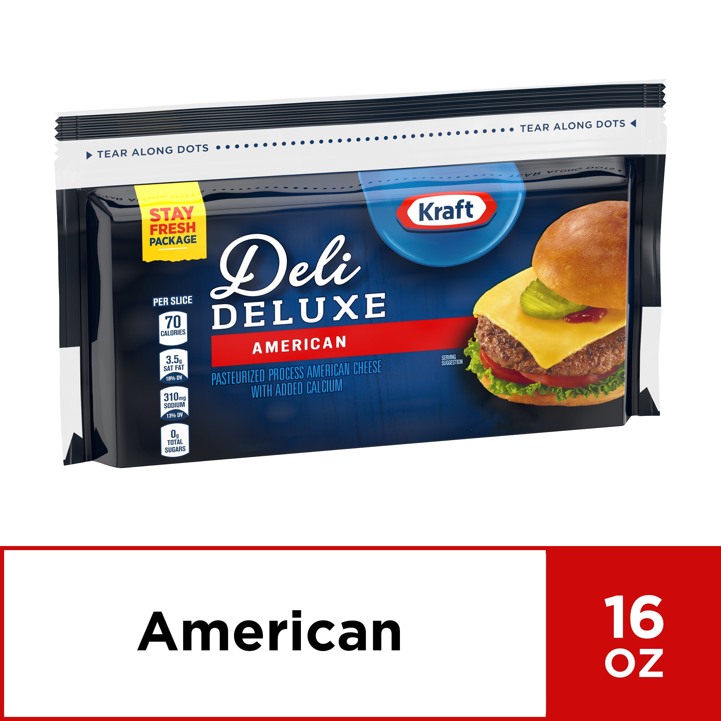 Kraft Deli Deluxe American Cheese Slices - 16oz/24ct