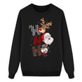 thumbnail image 2 of SUYIDA Christmas Sweaters for Women Men Kids Family Matching Christmas Sweater Funny Xmas Holiday Pullover,Mom,Black,XL, 2 of 4