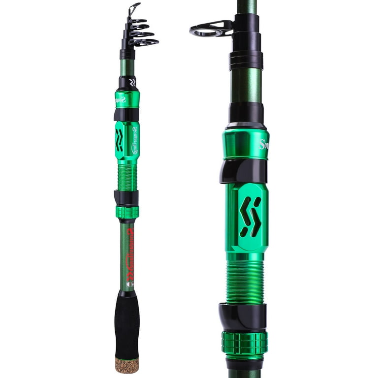 cnc machined fishing reel seat Sougayilang Telescopic Fishing Rod CNC-Machined Reel Seat Portable Carbon Spinning  Pole