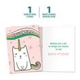 thumbnail image 5 of Tree-Free Greetings Birthday Greeting Card, 100% Recycled Paper, 5x7, Magical Cat Unicorn (GO61457), 5 of 7