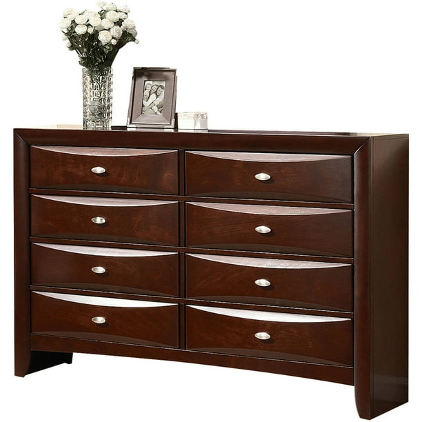 Acme Furniture Ireland Espresso Dresser with Eight Drawers - Walmart.com