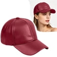 thumbnail image 2 of WGRFFH Unisex Vintage Washed Unstructured Baseball Cap Cotton Adjustable Dad Hat Womens Baseball Caps Leather Baseball Cap Men Women Adjustable Leather Peaked Cap Rd2 One Size, 2 of 8