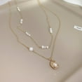 thumbnail image 6 of 2Pcs Pearl Necklace for Women- 14K Gold-plated/White Gold-plated Dainty Pearl Necklace for Women, 6 of 9