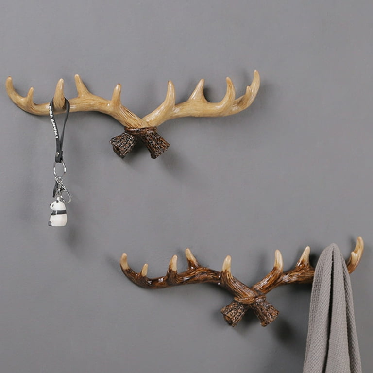 Rustic Deer or Elk Antler Wall Mount Bathroom Towel Hanger Rustic Deer or Elk Antler Wall Mount Bathroom Towel Hanger