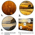 thumbnail image 3 of Designart "Countryside Rustling Wheat landscape III" Landscapes Floater Framed Wall Art Living Room, 3 of 7