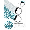 thumbnail image 5 of Teal Blue Modern Geometric Sun Shade Sail 12' x 16', Abstract Square Rectangle Outdoor Sunshade Canopy, Waterproof UV Block Patio Covers for Garden Yard Beach, 5 of 9