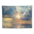 thumbnail image 5 of BCIIG Sun Rays Clouds Ocean Tapestry Wall Hanging Unique Style Graphic Tapestries Home Wall Decor Art for Living Room Bedroom Apartment Farmhouse Dorm 60x50inch, 5 of 6