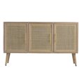 thumbnail image 3 of DeeHome 47.2x15.2x30.7" Brown Wooden Accent TV Cabinet with Three Doors, 3 of 9