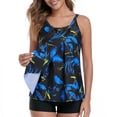 thumbnail image 5 of RELLECIGA Women's Mesh Tankini with Shorts Swimsuit 2 Piece Bathing Suits for Women, 5 of 8