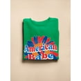 thumbnail image 3 of American Babe Groovy Style Sweatshirt Women -Image by Shutterstock, Female 4X-Large, 3 of 4