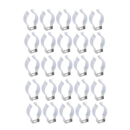 

25Pcs Stainless Steel Mounting Bracket to Hang T8LED Tube Lampholder