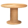 thumbnail image 5 of bali & pari Nantai Bohemian Light Honey Rattan 3-Piece Dining Nook Set, 5 of 6