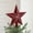 Red B, variant on Christmas Tree Topper Star Powder Gold Glitter High-End Three Dimensional Five Pointed Star Plastic Durable Easy Install Traditional Modern Festive Tree Decoration