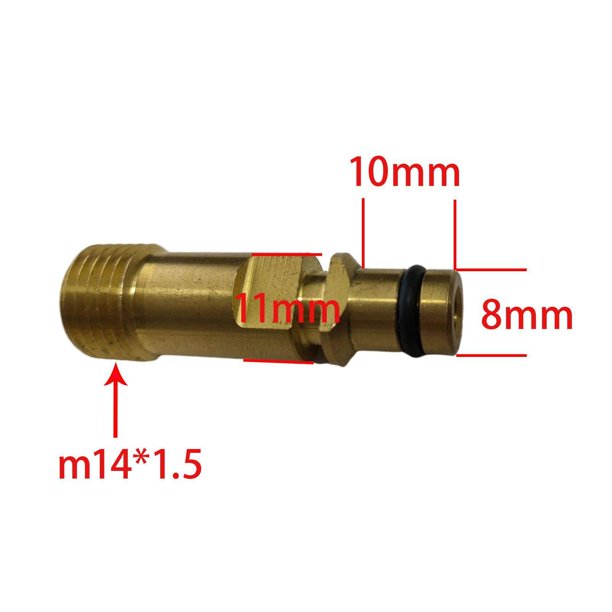 pitrice Universal Pressure Washer Quick Connector Adaptor Copper for
