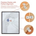 thumbnail image 4 of Uxcell 20Pcs 3/8" Clips de lienzo con offset para enmarcar imágenes y espejos con 1 agujero Plata, 4 of 5