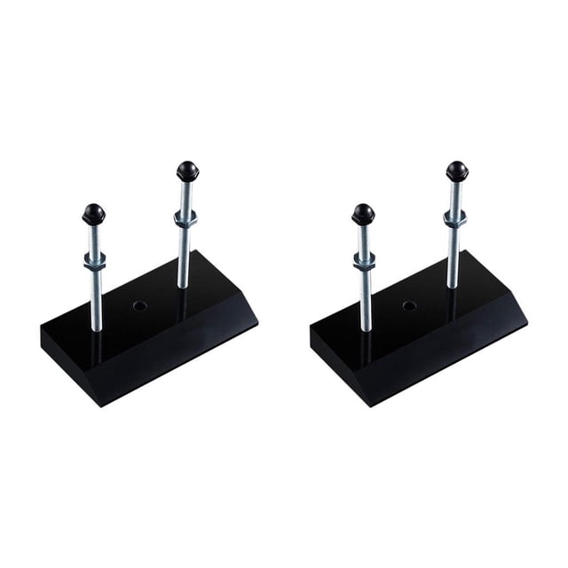 Greeniant Soporte de pared para monopatín Soporte de pared flotante para monopatín Esquís Negro Negro 2piezas