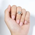 thumbnail image 6 of Blue Jewel 2.3 Ct Pear Cut Lab Created Diamond Band - 14K White Gold Plated Rings - Simple Engagement Wedding Promise Ring for Women's - Solitaire Diamond Jewelry for Women's - Proposal Delicate Ring, 6 of 9