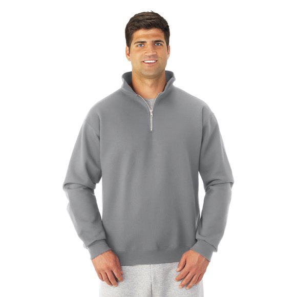 Jerzees Chandail Molletonné à Col Cadet pour Hommes NuBlend Super Sweats à Quart de Glissière, 3X