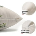 thumbnail image 5 of Green Eucalyptus Leaves Lumbar Pillow Covers 12X20 Inch Spring Summer Farmhouse Couch Pillow Cases Watercolor Leaf Throw Pillows Set of 2 Home Decor for Living Room Bedroom Bed Cushion Outdoor, 5 of 6