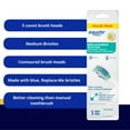 Equate SmileSonic Pro Essential Clean Replacement Toothbrush Brush