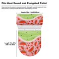thumbnail image 7 of HELLHERO Watermelon Lid Cover Set for Toilet Elastic Bottom Toilet Lid Seat Cover & 2 Pcs Set Stretch Fits All Toilet Shapes, 7 of 7