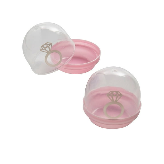 Diamond Ring Favor Capsules - 12 Piece