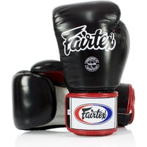 Fairtex Muay Thai-Style Sparring Gloves 14 oz Black / White