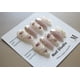thumbnail image 3 of Press On Nails JIEADJIE, diseño rosa almendra mate, 3 tamaños, 3 of 5