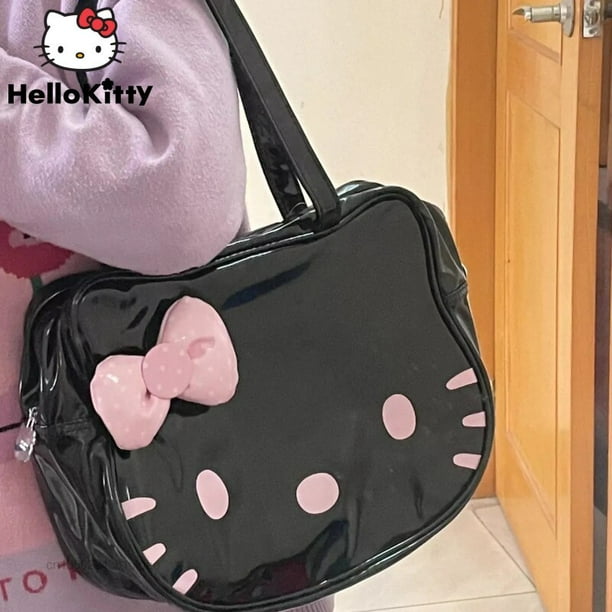 Maleta Bolsa Hello Kitty Negra Sanrio Bolso De Hombro De Hello