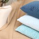 thumbnail image 3 of Juego de 2 de 12 × 20 pulgadas para decoración de dormitorio, coche, fundas de almohada azules, fundas de cojín para sofá, fundas de cojín de terciopelo holandés suave, decorativas, con patrón de ondas cuadradas, 30 × 50 cm (2 piezas, rosa) Sailing Electrónica, 3 of 3