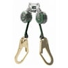 MSA 6' Latchways Mini Twin-Leg Self-Retracting Lanyard With 36CL Snaphooks And Twin-Link Connector