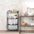 thumbnail image 6 of Metal Plant Stand Iron Flower Pots Holder Storage Shelf, Planter Display Rack Indoor and Outdoor Multiple Shoe Organizer for Garden Balcony Living Room Kitchen Bathroom (Black), 6 of 7