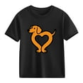 thumbnail image 1 of TaTaai School Season Cute Print Short Sleeve T-Shirt, Valentine's Day Casual Top, Unisex All Season Graphic Tee Gift, 1 of 8